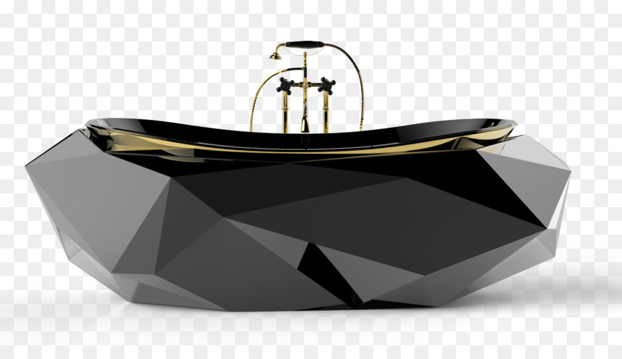 Baignoire Géométrique Noire，Moderne PNG