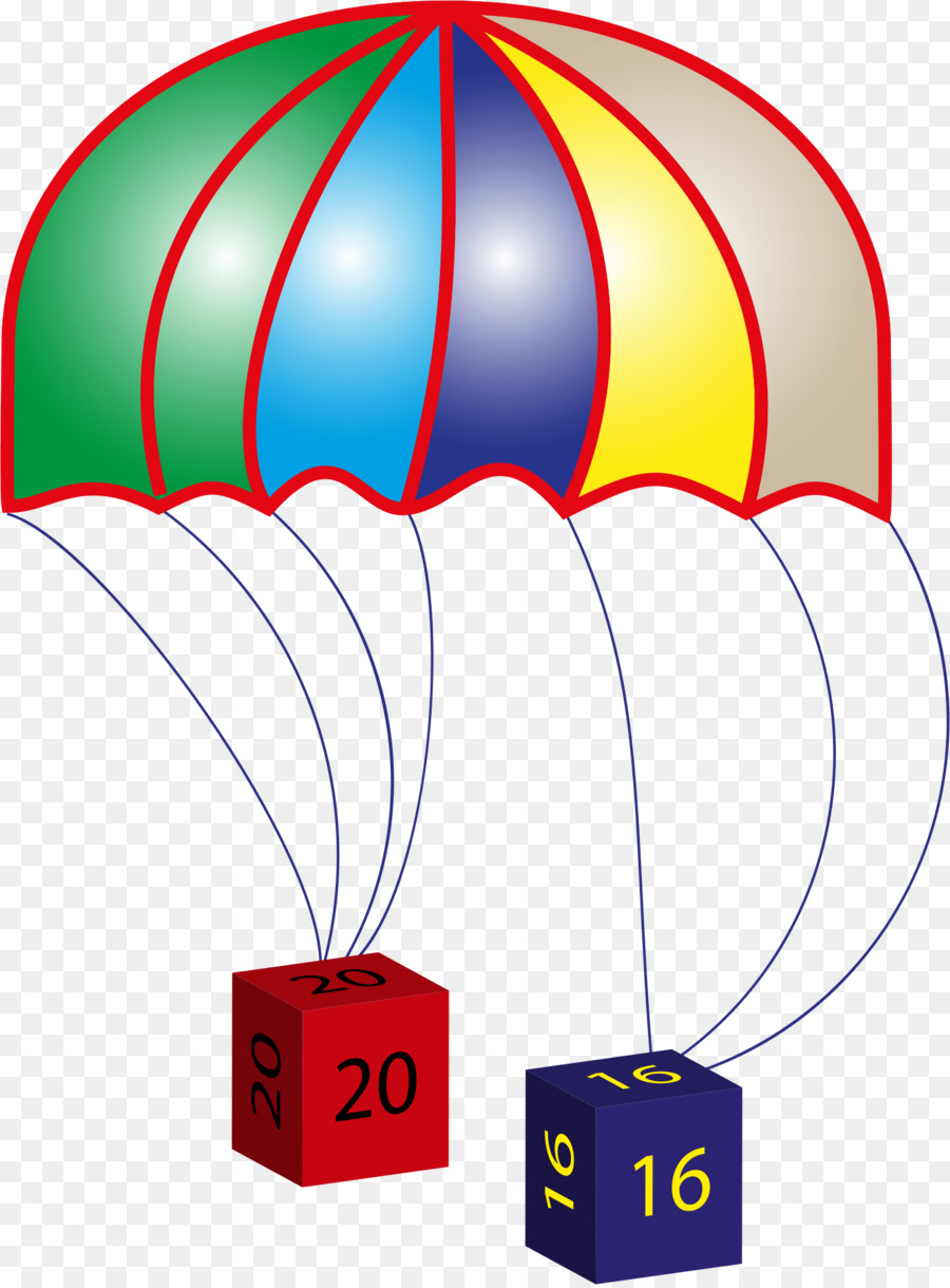 Parachute Avec Dés，Dés PNG