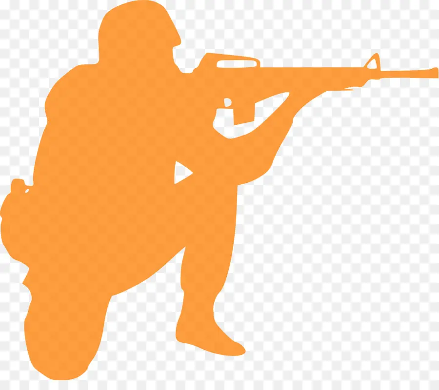 Silhouette De Soldat，Militaire PNG