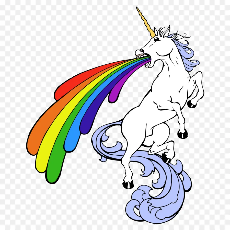 Licorne，Arc En Ciel PNG