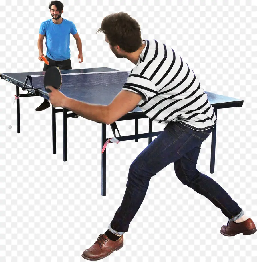 Joueurs De Tennis De Table，Ping Pong PNG