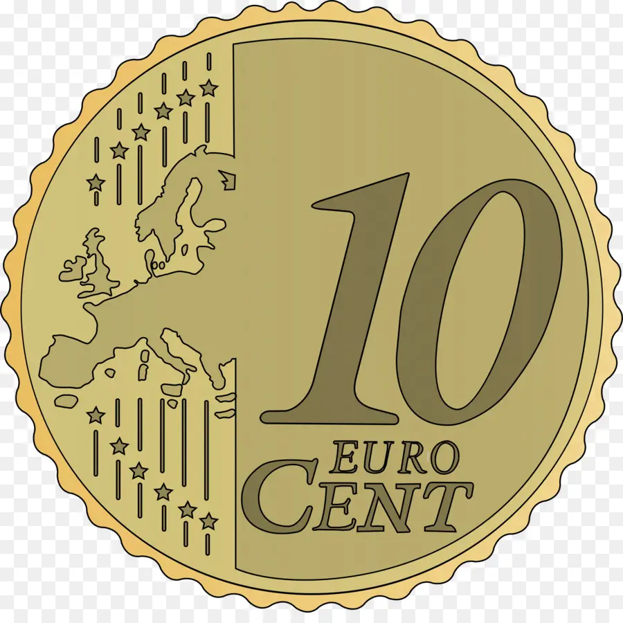 Pièce De 50 Centimes D'euro，Argent PNG