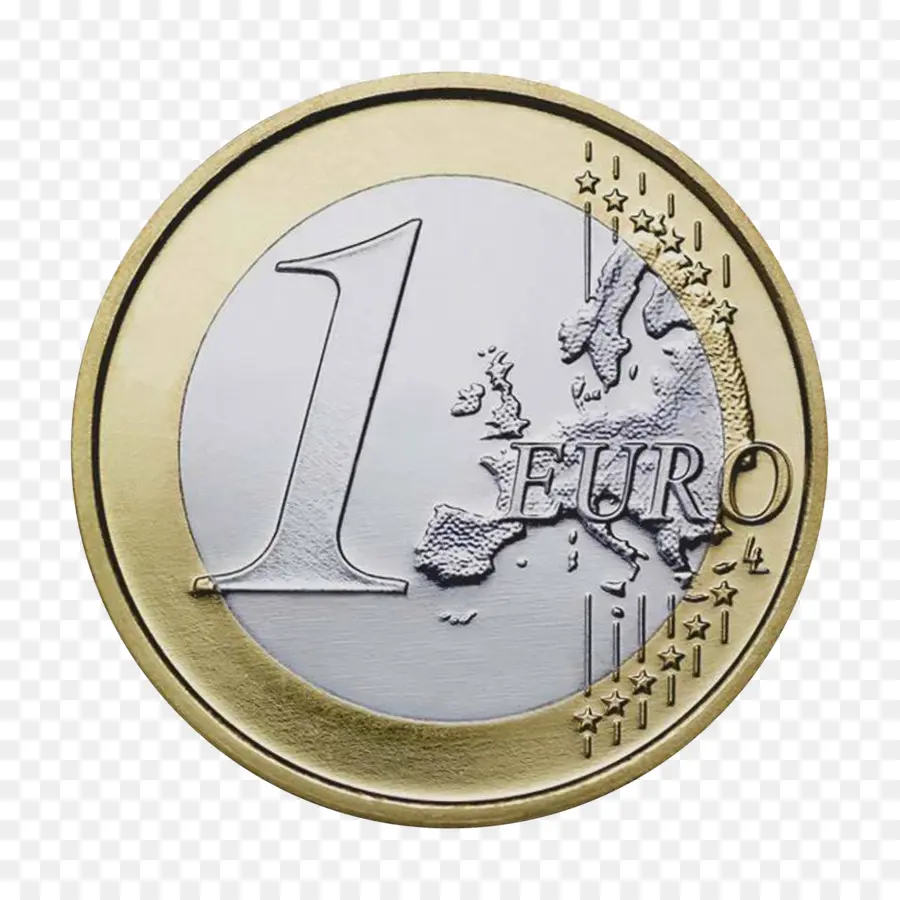 Pièce De 1 Euro，Argent PNG