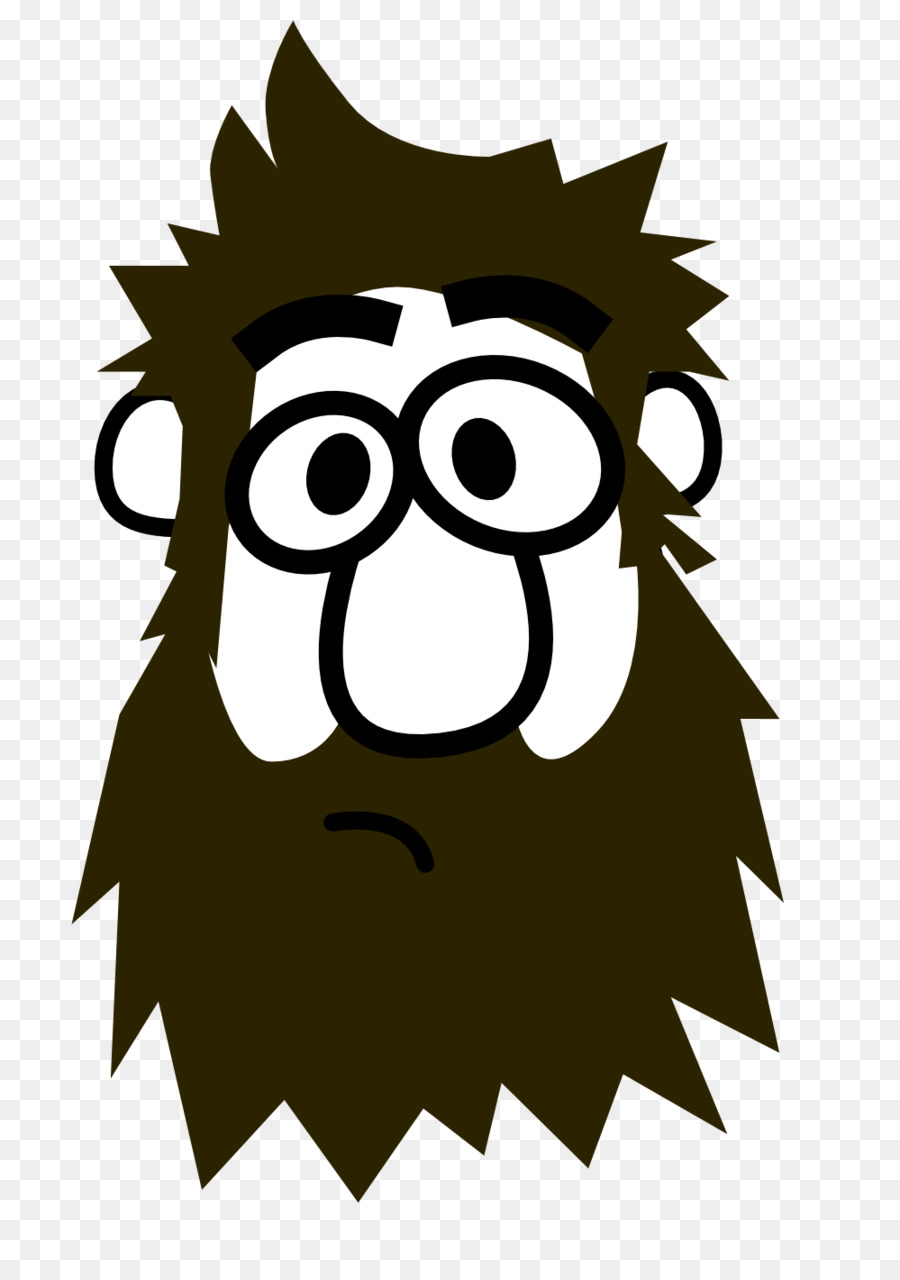 Visage De Dessin Animé Barbu，Barbe PNG