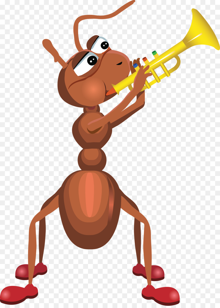 Fourmi Jouant De La Trompette，Insecte PNG