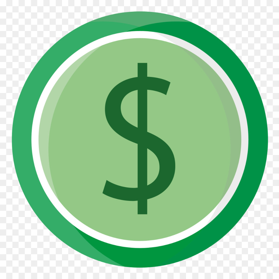 Signe Du Dollar Vert，Argent PNG