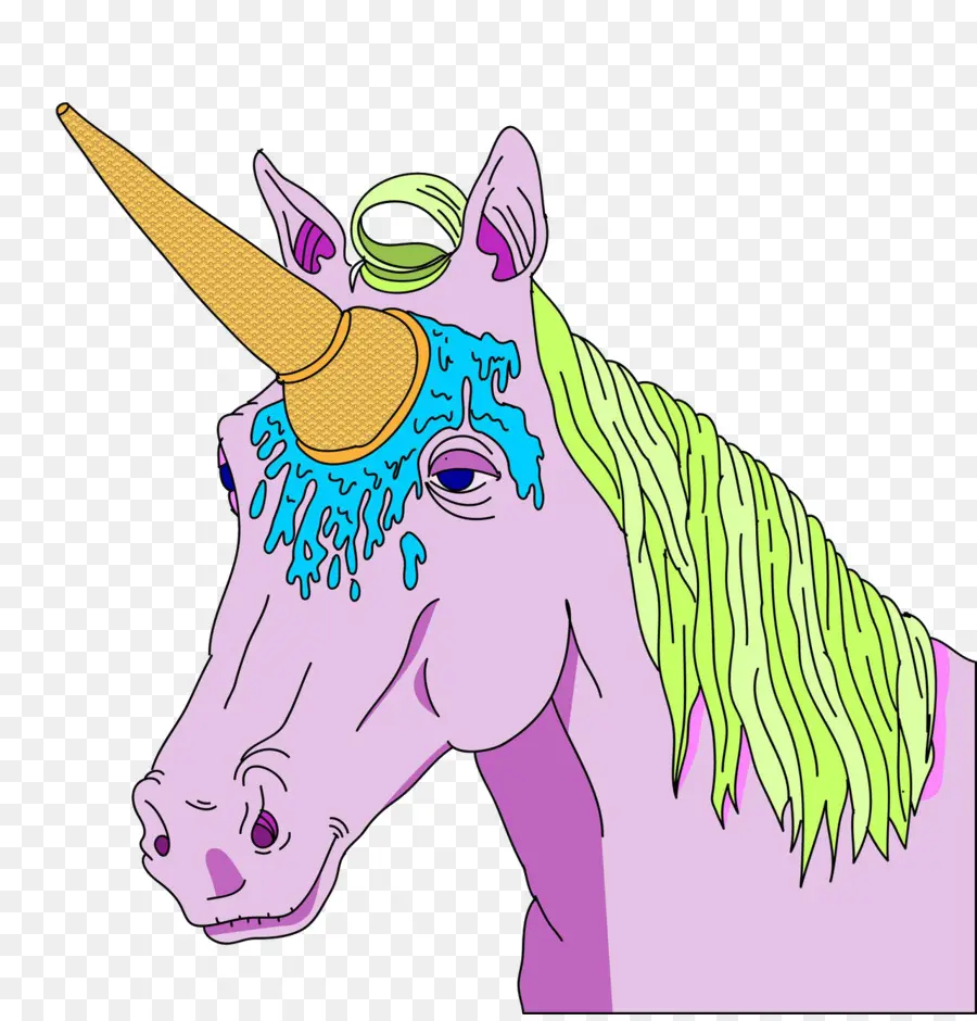 Tête De Licorne Colorée，Fantaisie PNG