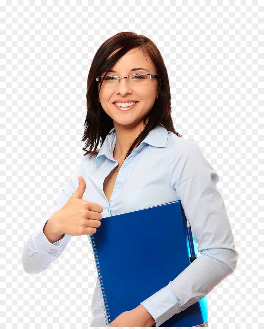 Femme Avec Cahier，Lunettes PNG