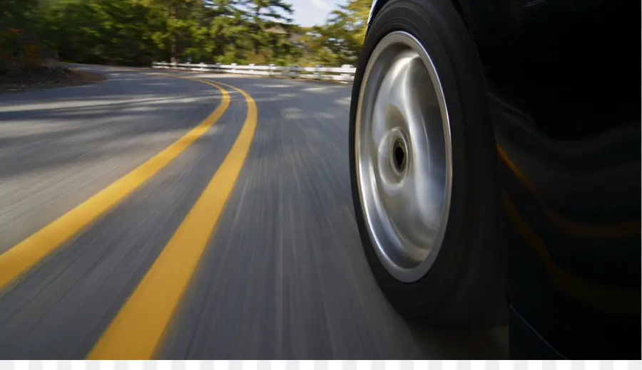 Voiture Sur Route，Roue PNG