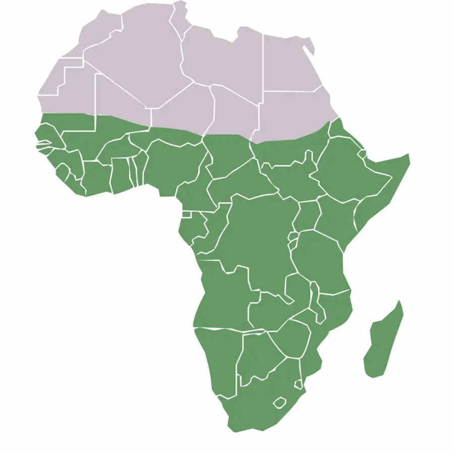 Carte De L'afrique Subsaharienne，Afrique PNG