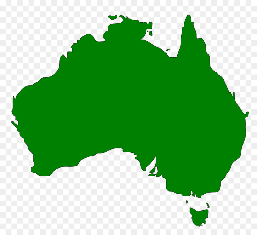 Carte De L'australie，Vert PNG