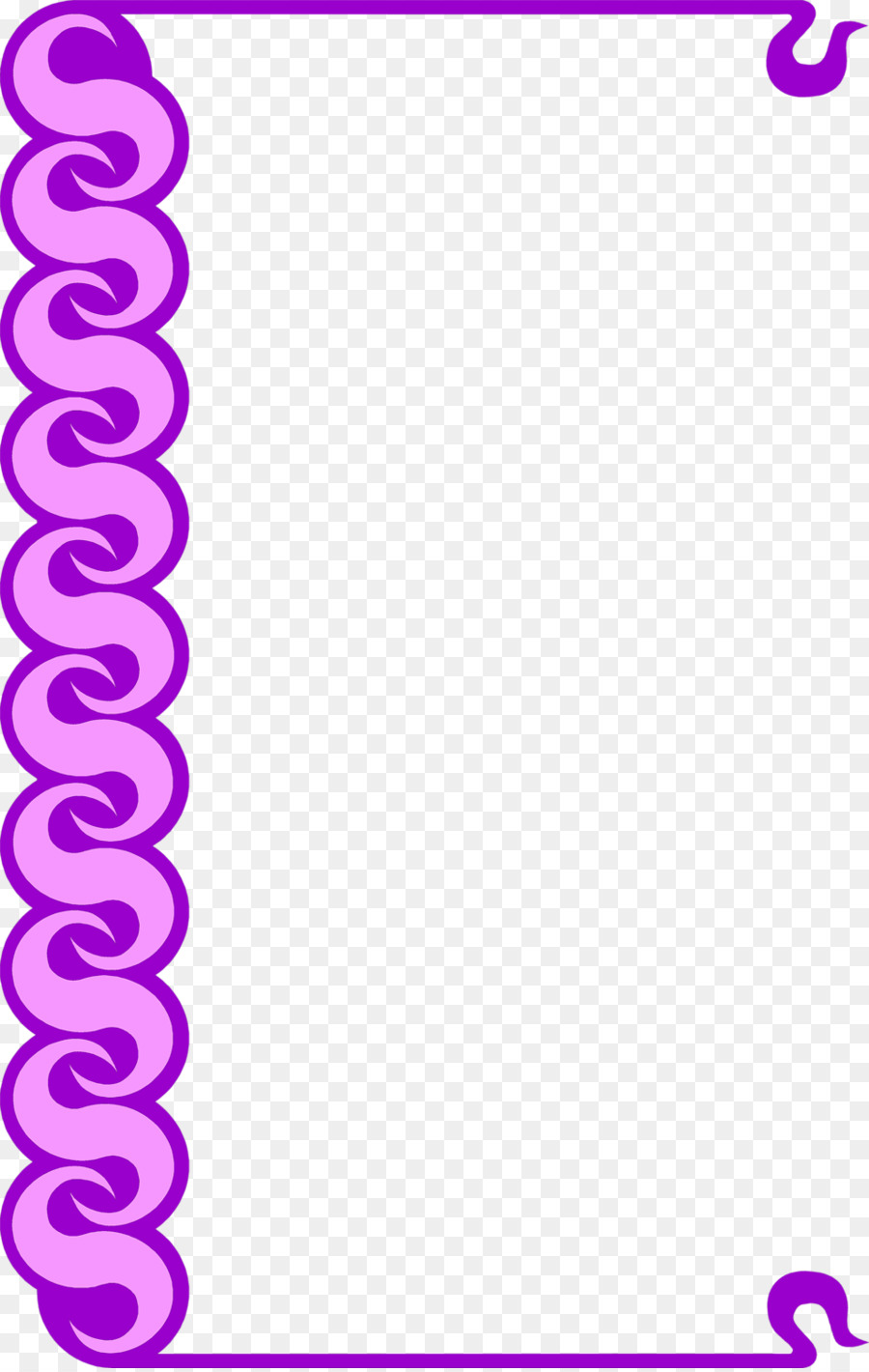 Bordure Décorative Violette，Décoration PNG