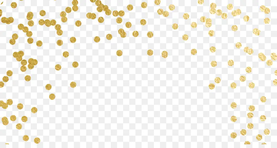 Confettis，Or PNG