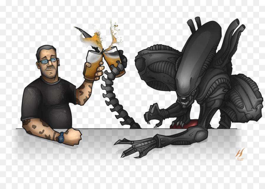 Extraterrestre Et Homme，étranger PNG