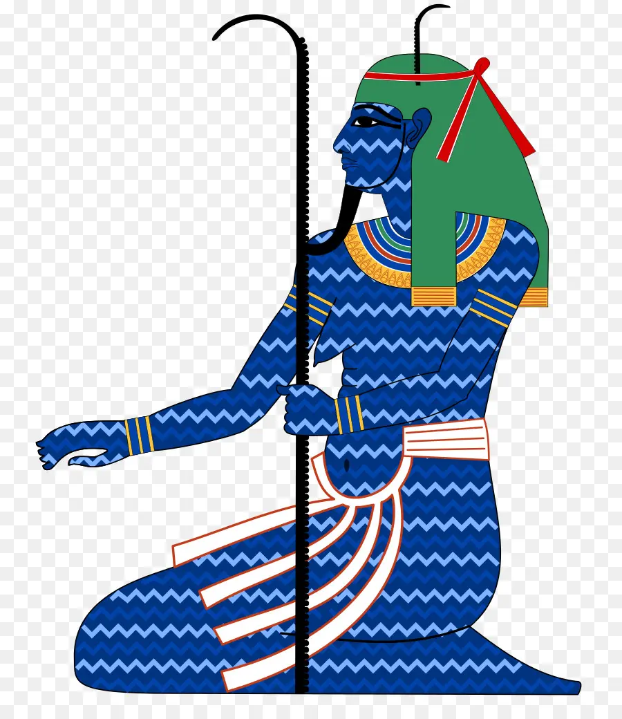 Dieu égyptien，Bleu PNG