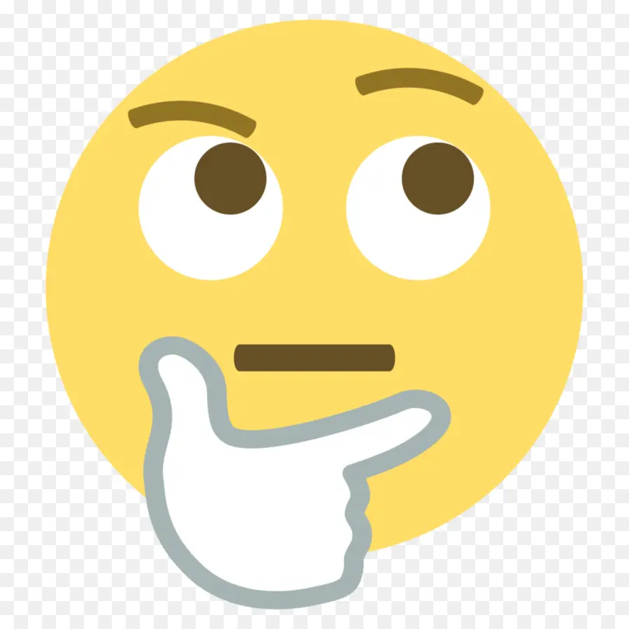 Emoji Pensant，Affronter PNG