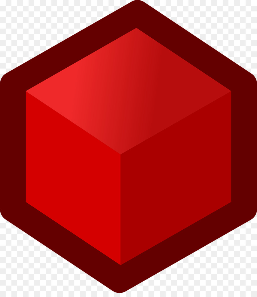 Cube Rouge，Géométrique PNG