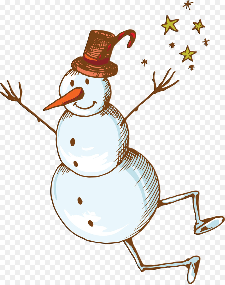 Dessin De Bonhomme De Neige，Hiver PNG