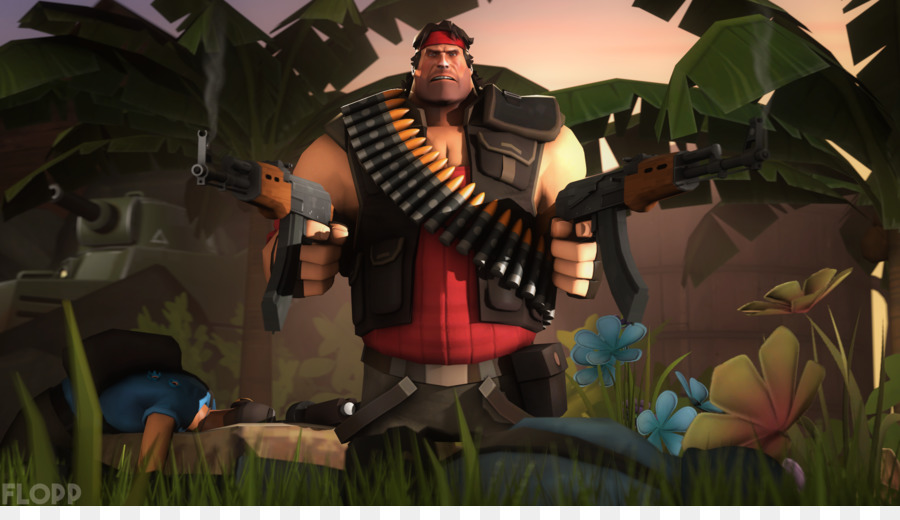 Team Fortress 2，Rambo Le Jeu Vidéo PNG