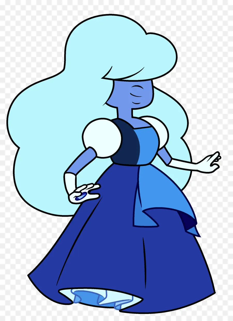 Personnage De Dessin Animé Bleu，Robe PNG