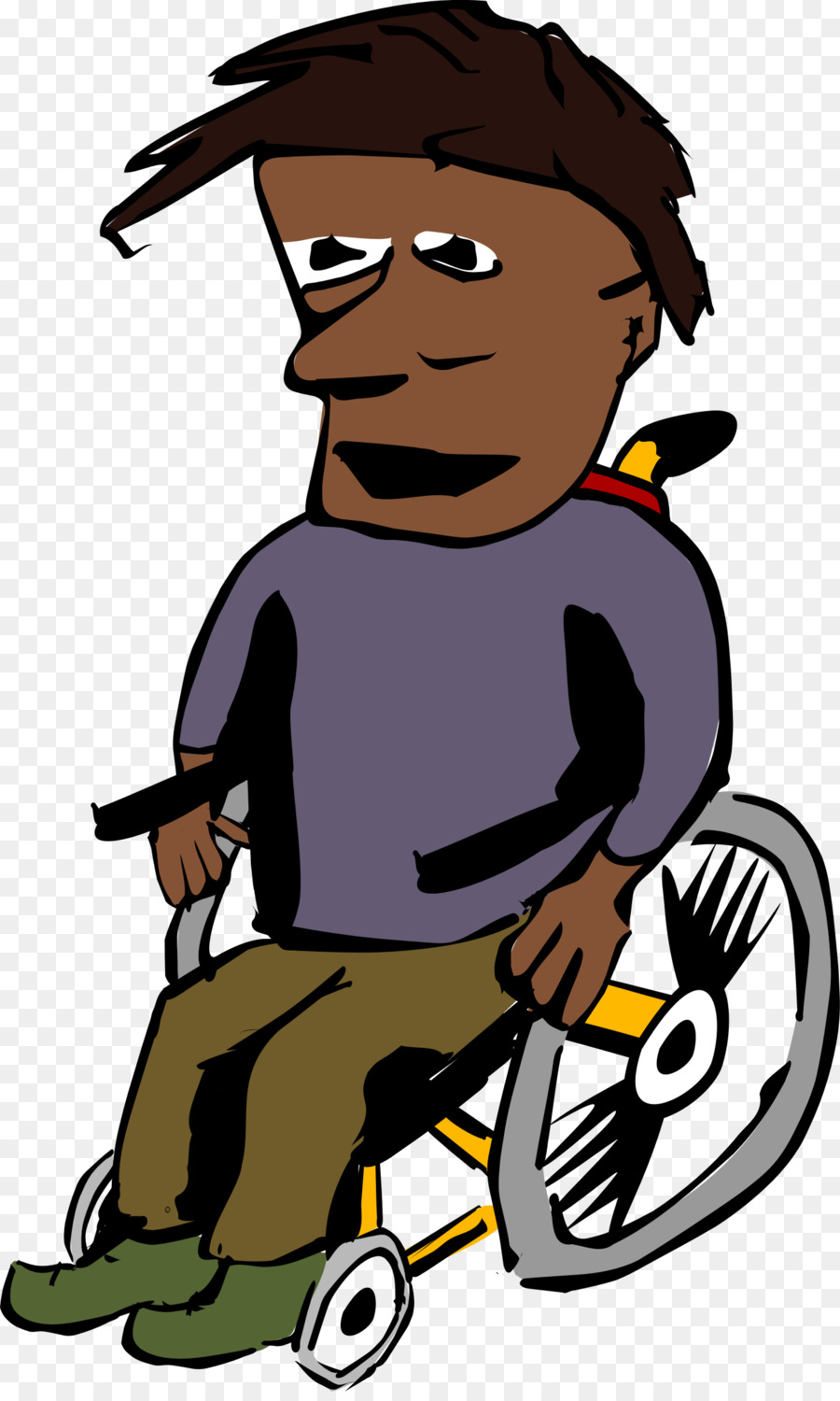 Homme En Fauteuil Roulant，Invalidité PNG