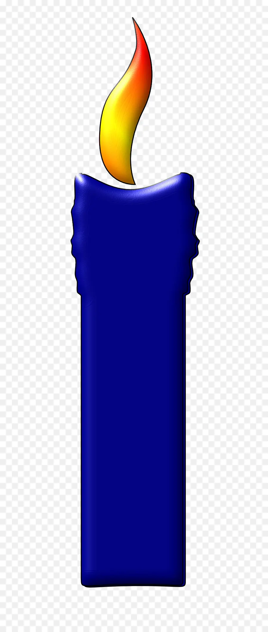 Bougie Bleue，Flamme PNG