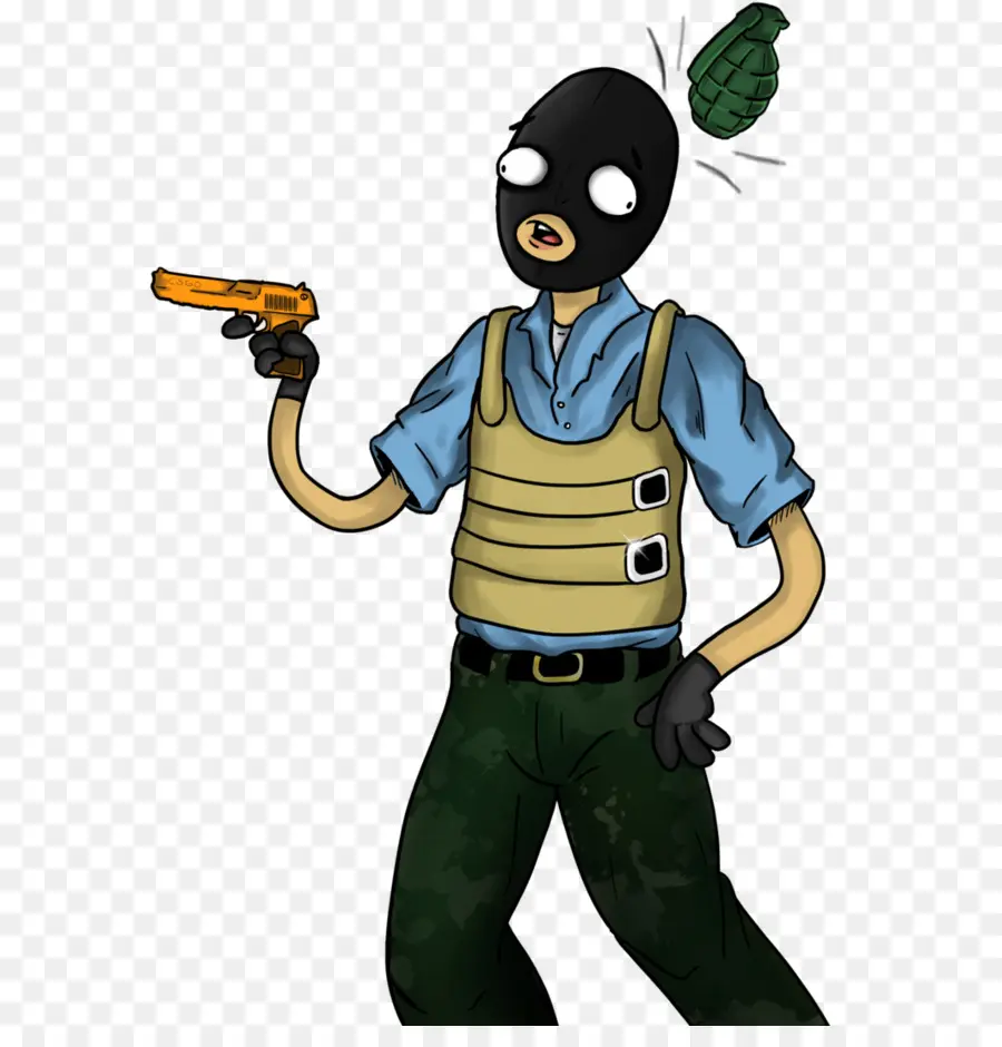 Tireur Masqué，Pistolet PNG