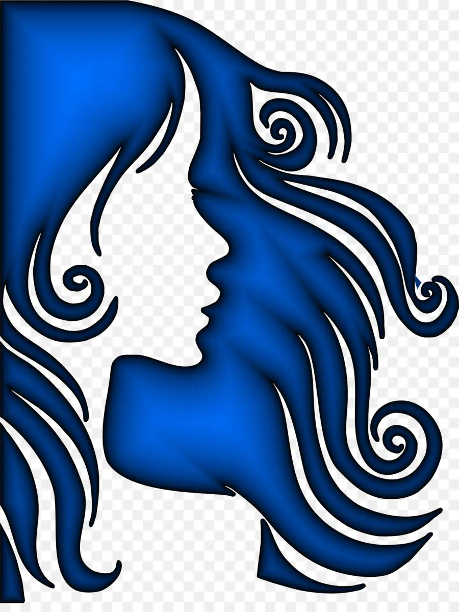 Silhouette Bleue，Affronter PNG