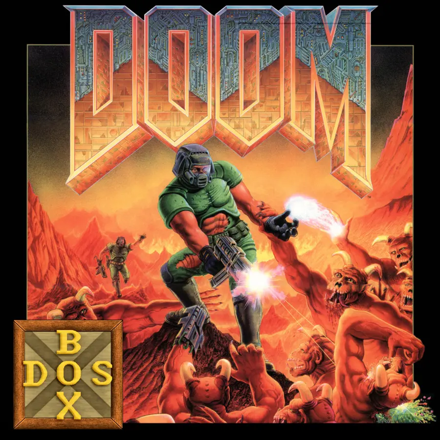 Couverture Du Jeu Doom，Jeu Vidéo PNG