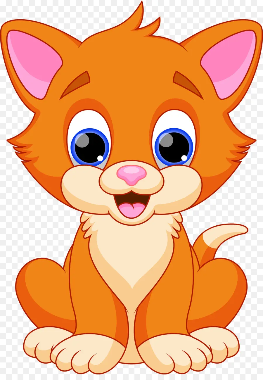 Chat Orange，Dessin Animé PNG