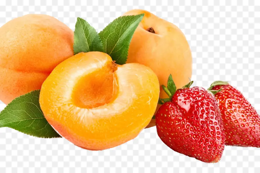 Abricots Et Fraises，Fruit PNG