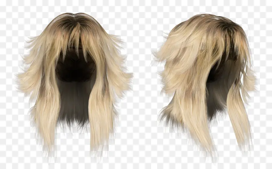 Perruque Blonde，Cheveux PNG