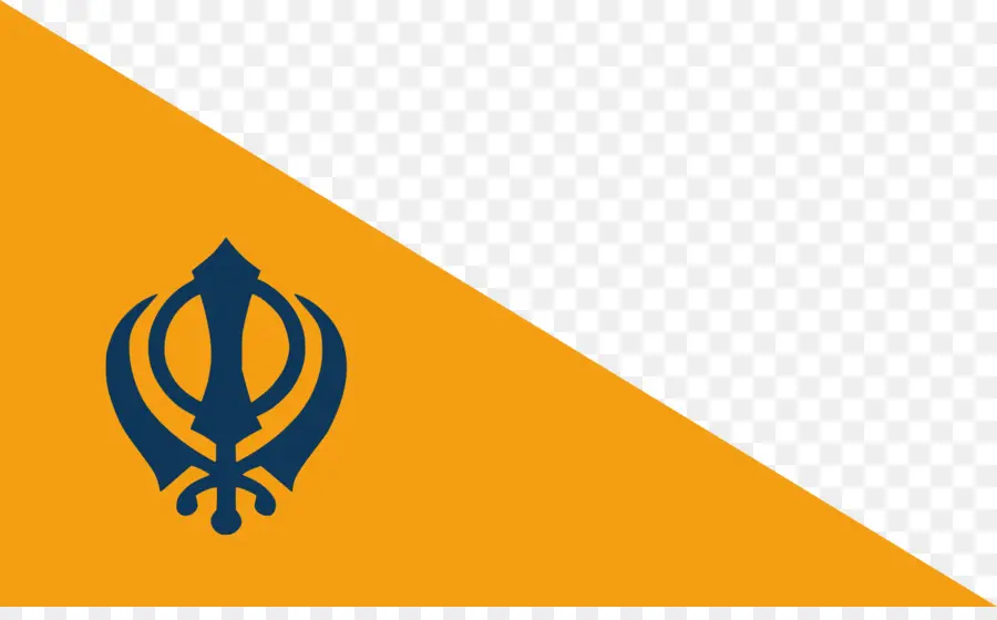 Khanda Sur Fond Orange，Khanda PNG