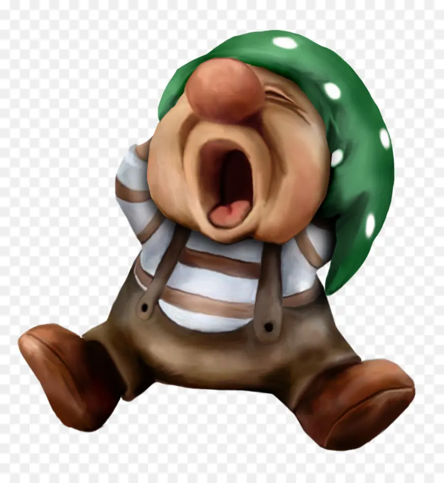 Gnome Bâillant，Somnolent PNG