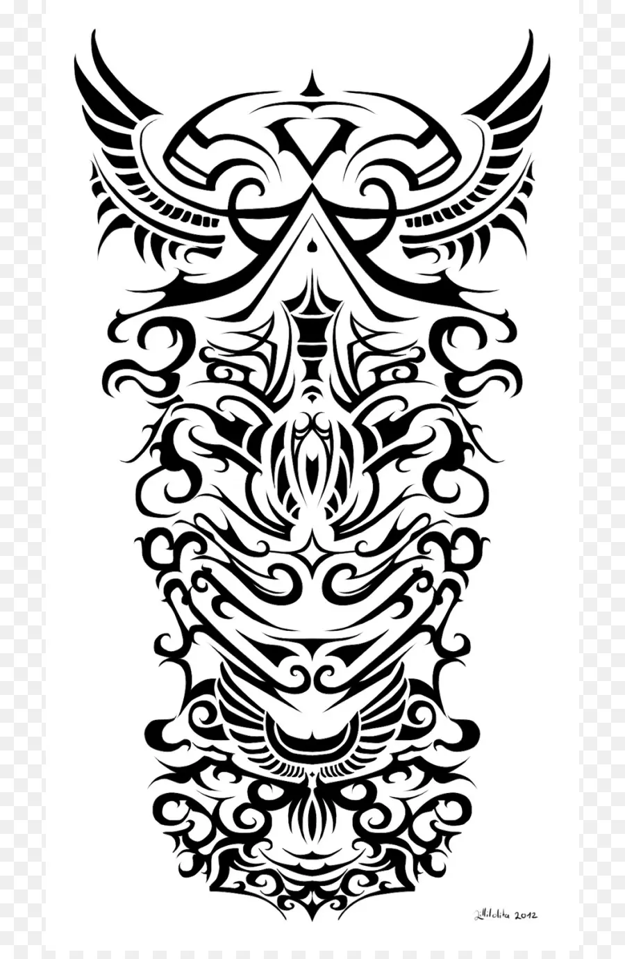 Tatouage Tribal，Modèle PNG