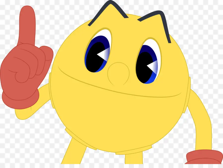 Pac Man Jaune，Dessin Animé PNG