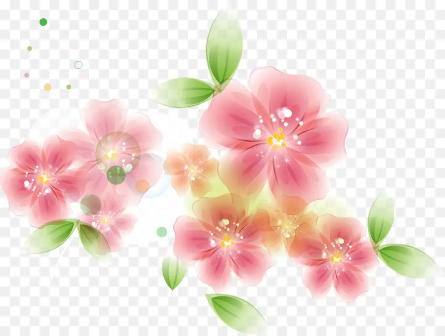 Fleurs Roses，Fleurir PNG