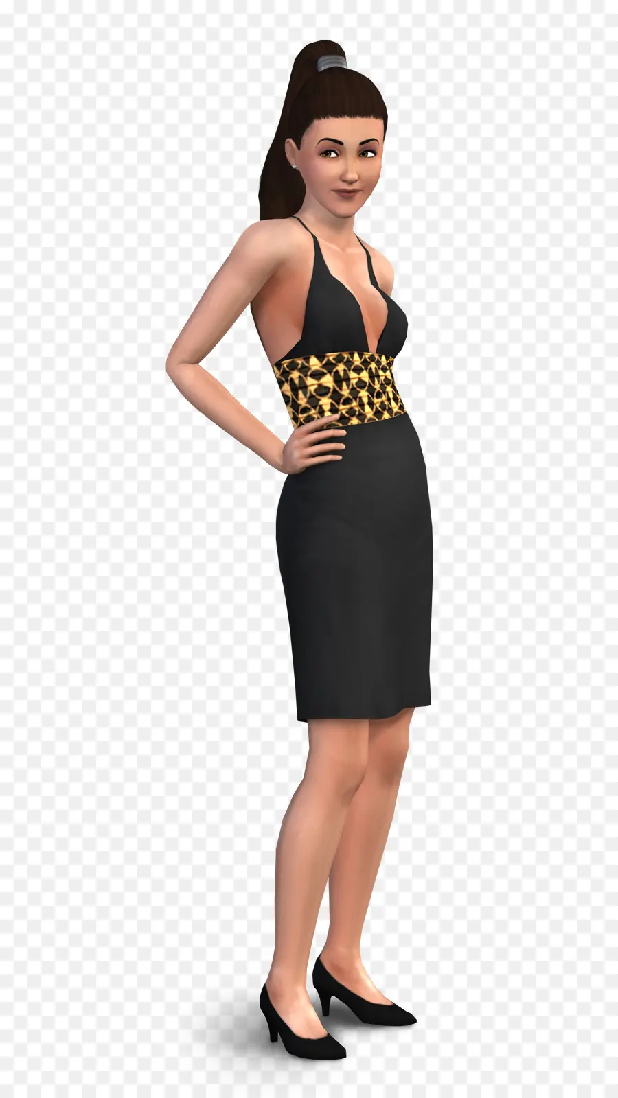 Personnage Féminin，Sims PNG