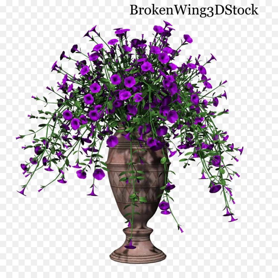 Fleurs Violettes，Composition Florale PNG