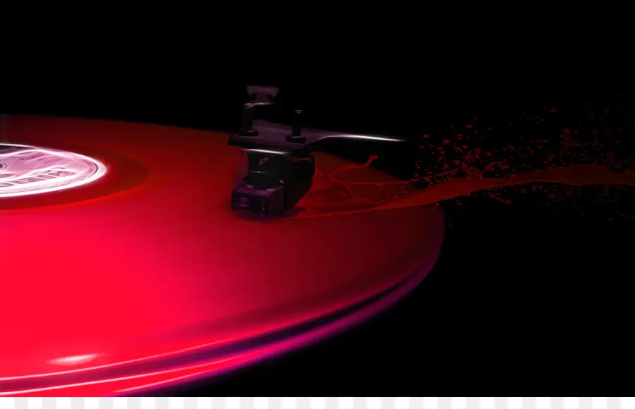 Disque Vinyle Rouge，Platine PNG