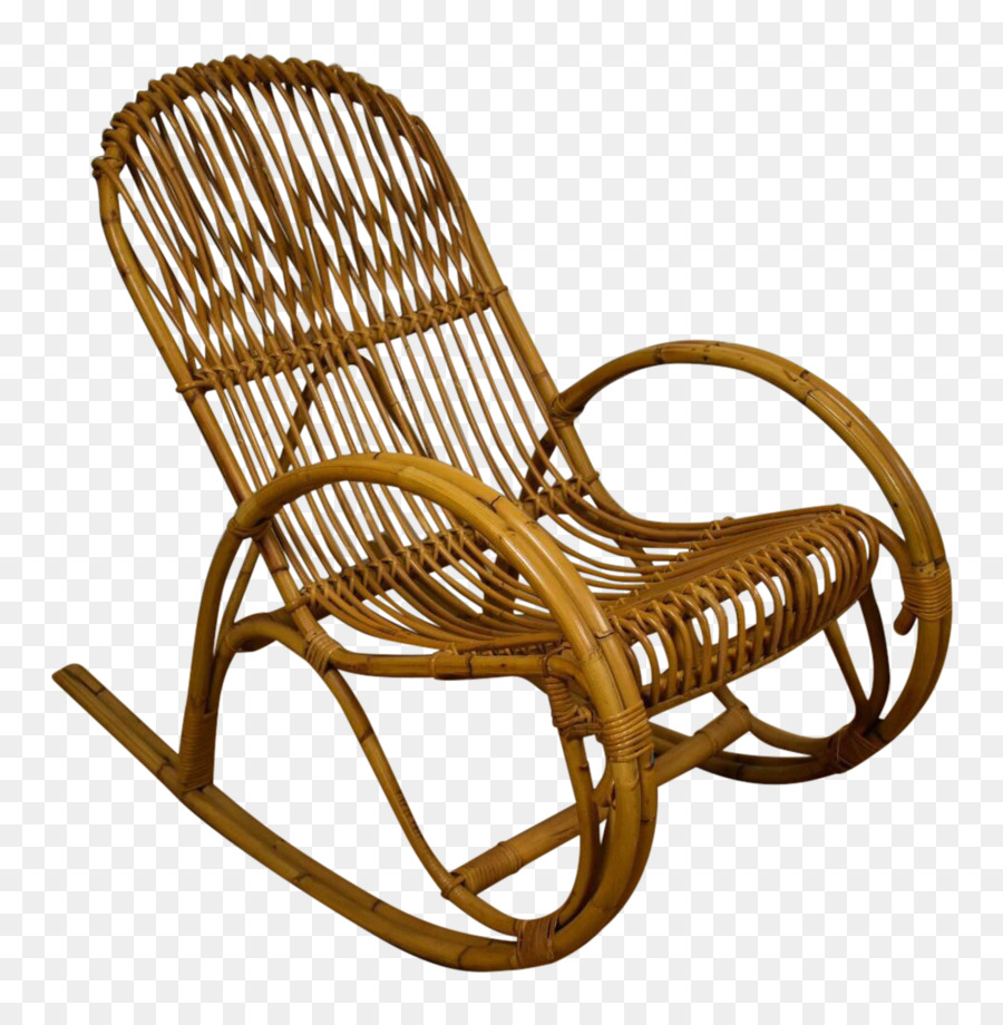 Chaise à Bascule En Rotin，Chaise PNG