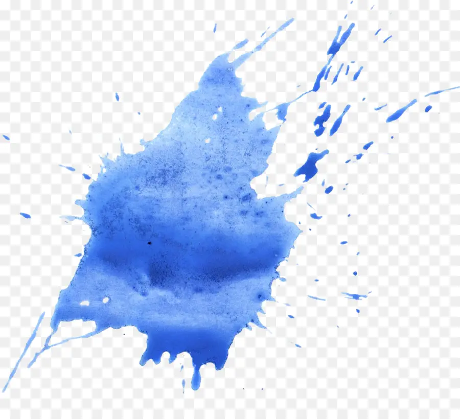 Éclaboussure D'encre Bleue，Éclabousser PNG