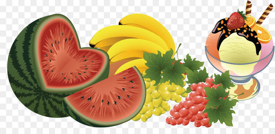 Fruits Et Glaces，Pastèque PNG