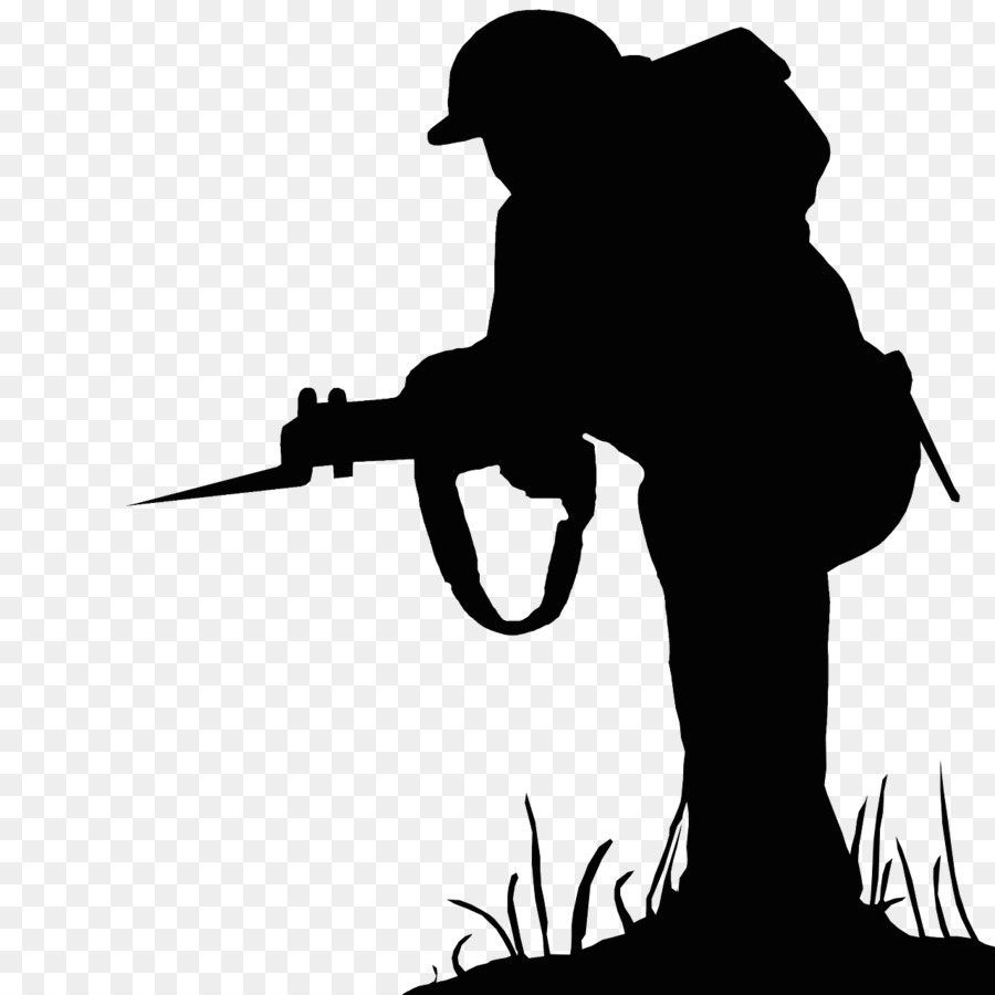 Soldat Silhouette，Fusil PNG