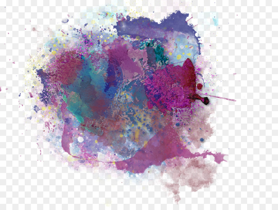 Peinture Colorée，Aquarelle PNG