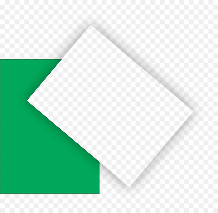 Papier Et Carré Vert，Papier PNG