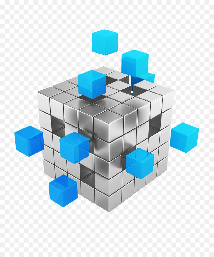 Cubes 3d，Blocs PNG