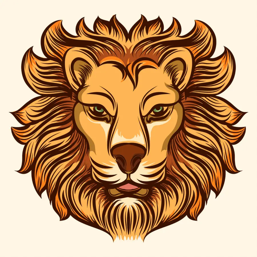 Tête De Lion，Lion PNG