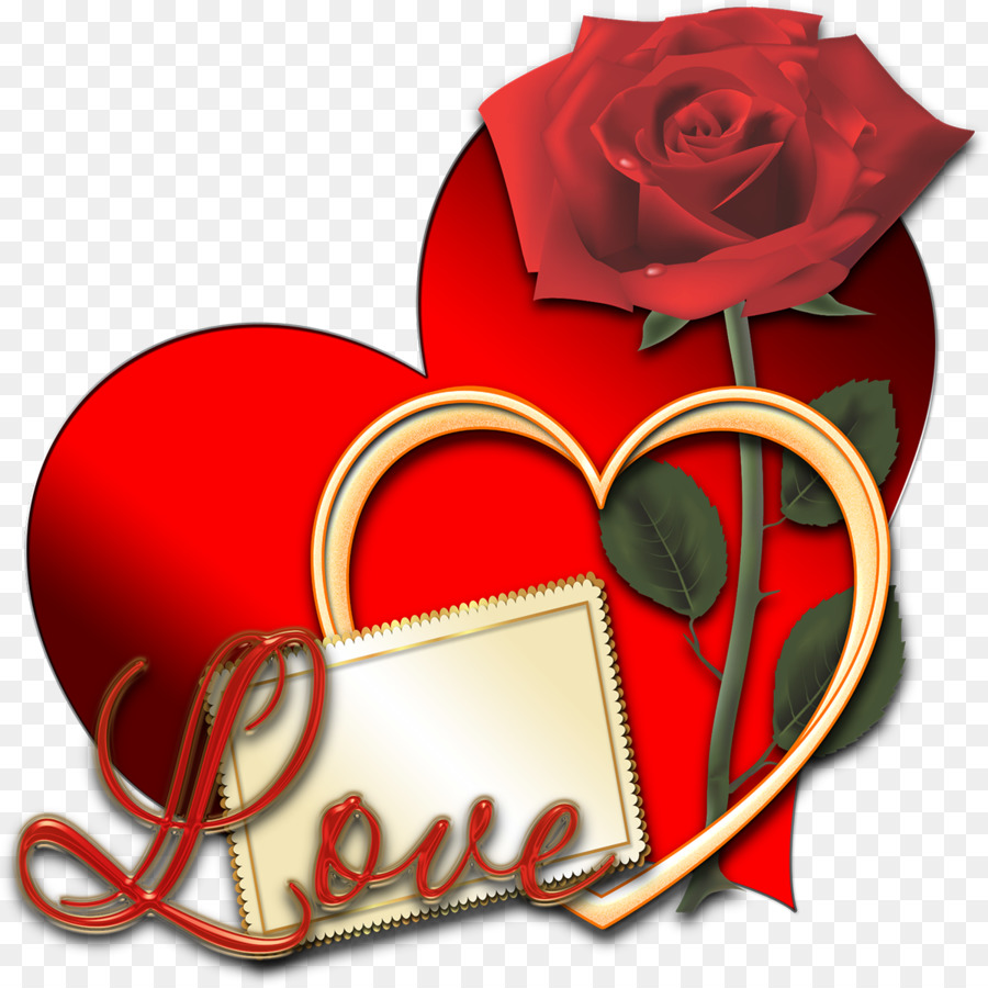 Coeur Rouge Et Rose，Valentin PNG