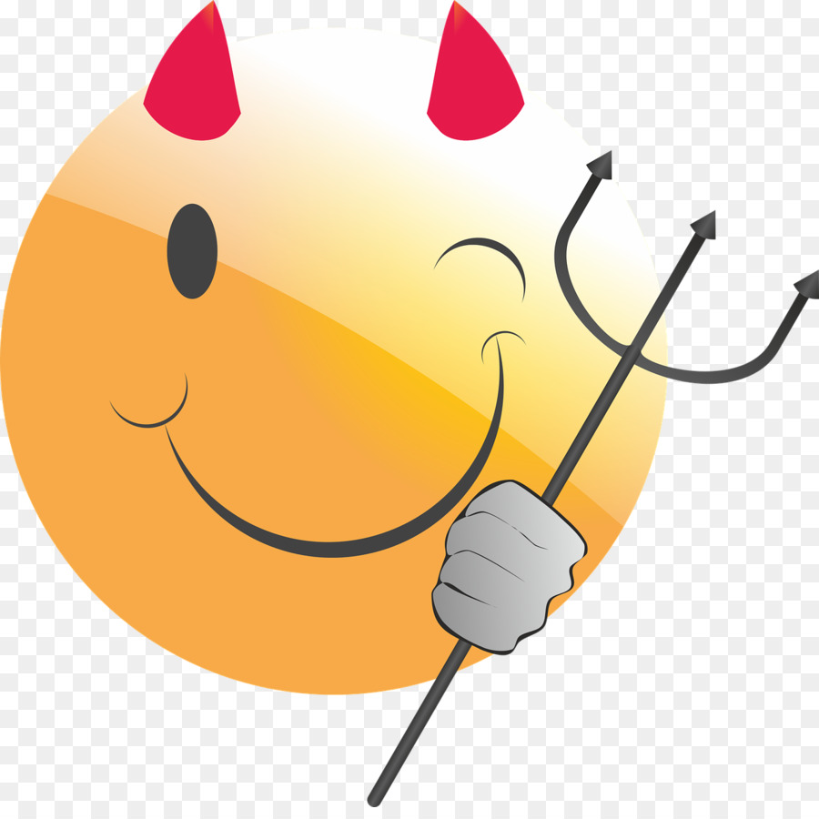 Emoji Du Diable，Souriant PNG